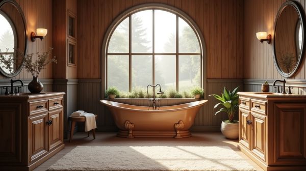 10 idées de meubles en bois massif pour rénover votre salle de bain