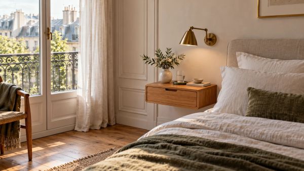 10 idées pour choisir une table de chevet murale esthétique et pratique
